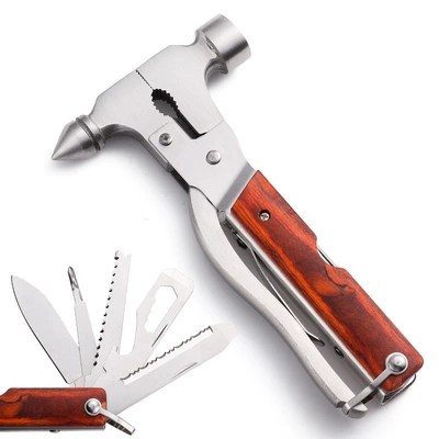 Multifunctional Portable Car Window Breaker Stainless Steel Escape Hammer Outdoor Camping First Aid Convenient Emergency Tool (Qəza çəkici) - multifunctional-safety-hammer-conical-hammer