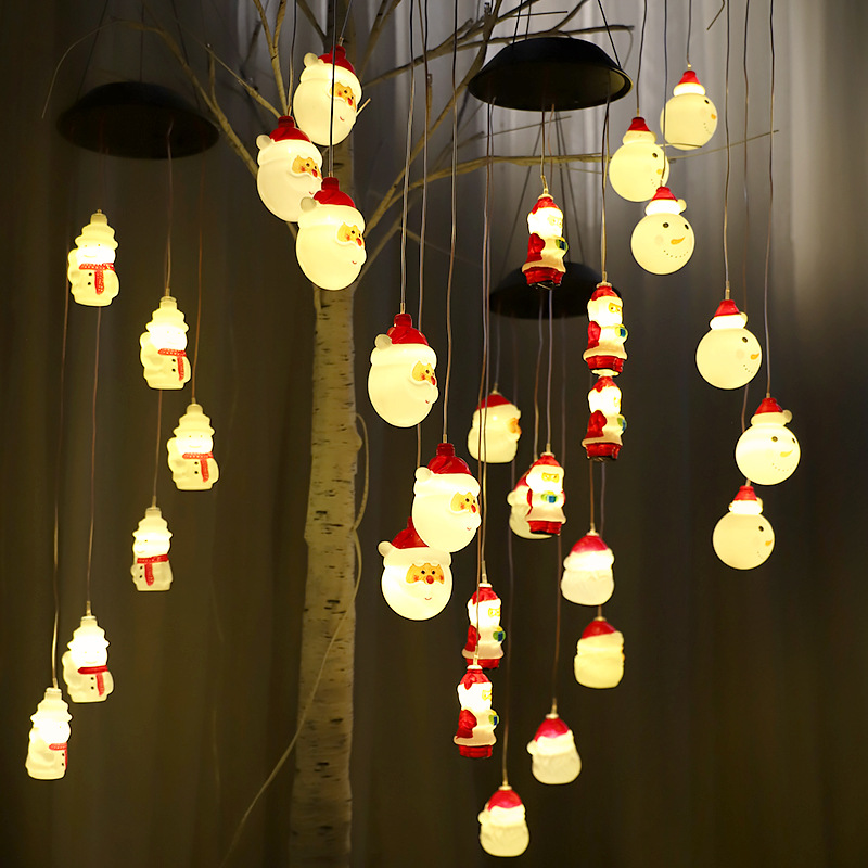 Luces de Navidad, Luces LED de Campanas de Viento, Luces Decorativas para Exteriores, Luces de Bajo Voltaje, Impermeables, Luces de Colores, Luces LED de Cadena de Gran Venta Transfronteriza