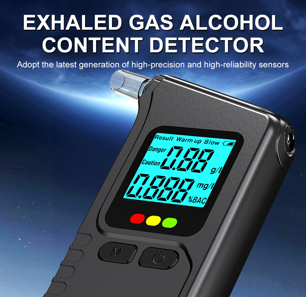 New Cross-Border Precision Alcohol Tester, Drunk Driving Detection Device, Breathalyzer for Drunk Driving Testing