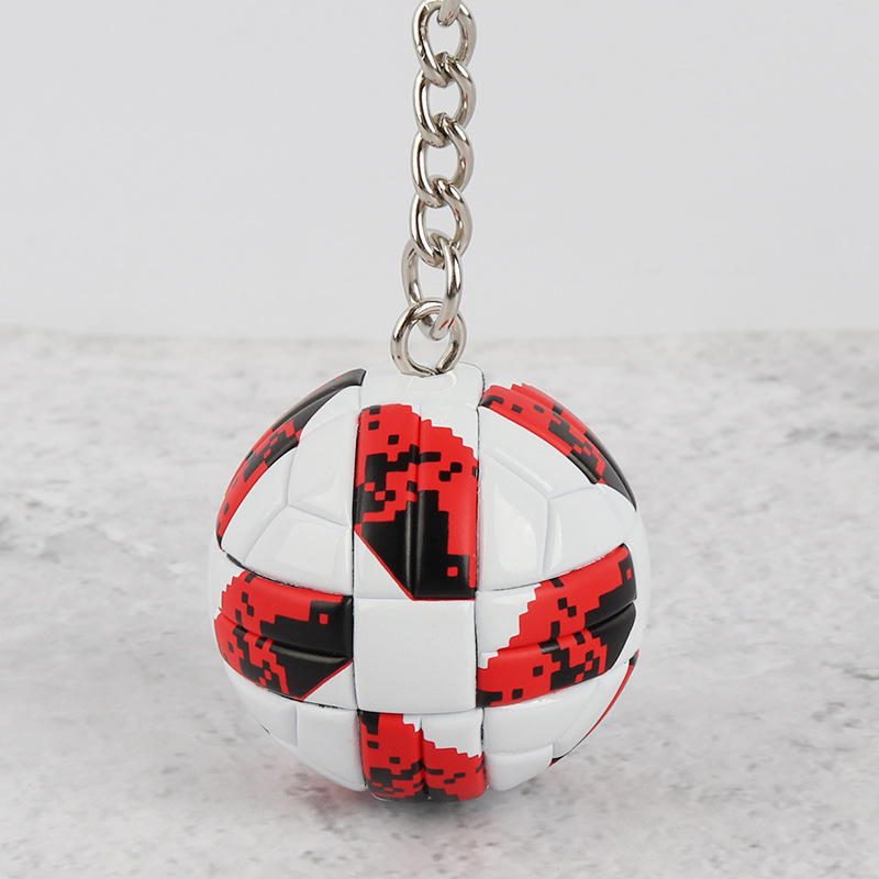 High-quality simulation football keychain mini pendant World Cup souvenirs creative pendant activities small gifts._voghion.com