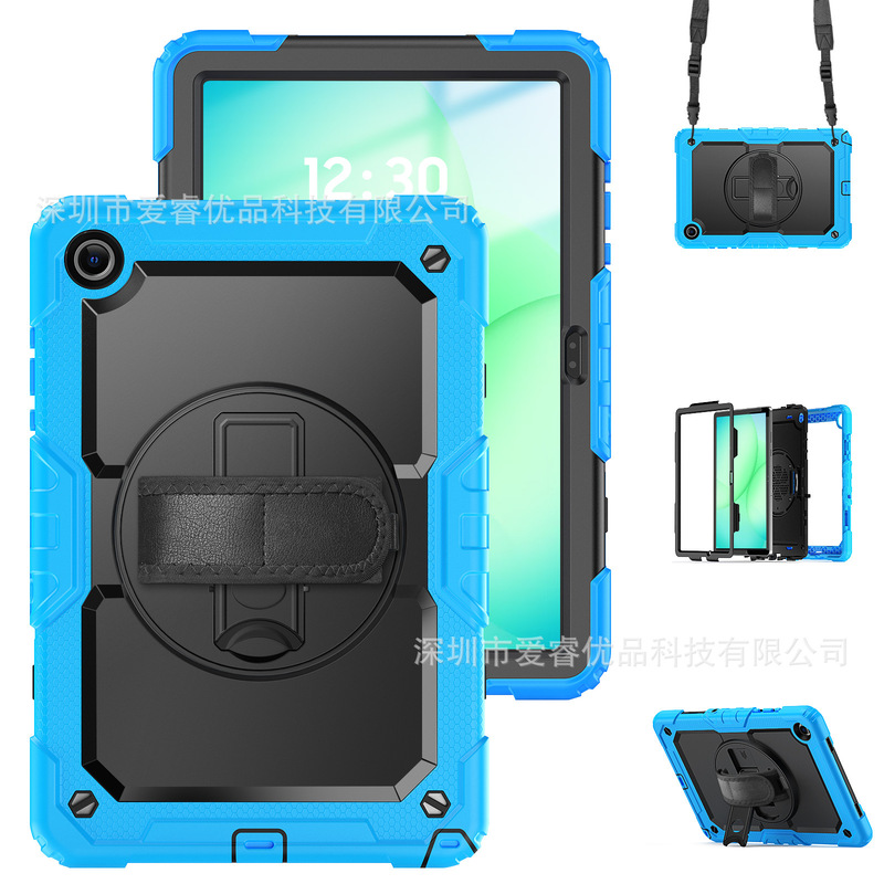 Suitable for Samsung A9Plus Three-Proof Protective Case, Samsung Tab A11+ Anti-Fall Strap Case, S11 Protective Case Suitable for Samsung A9Plus Three-Proof Protective Case, Samsung Tab A11+ Anti-Fall Strap Case, S11 Protective Case