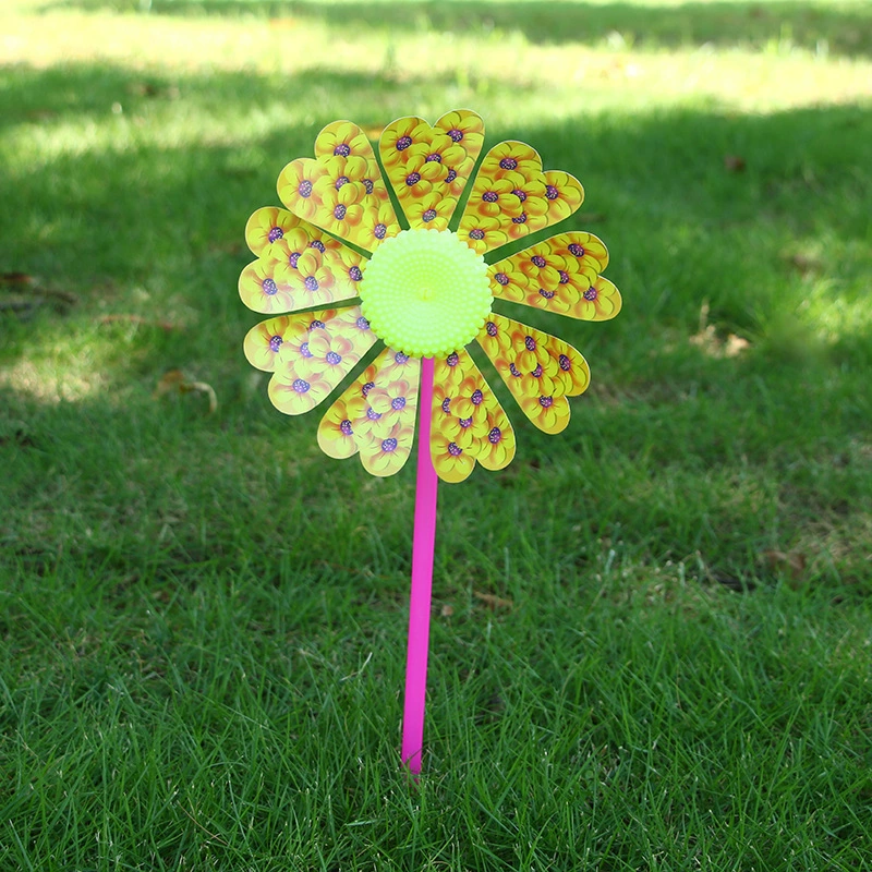Children's traditional toys Creative Sunflower Plastic Diveded Windwriting Hot Sales Sales Scanning Code Gift Gift