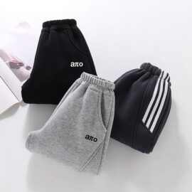 黁白新品男童卫裤潮品洋气宽松运动裤高档次弹力束脚裤儿童春秋季