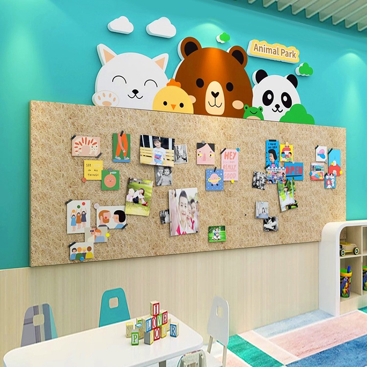 毛毡板墙贴幼儿园文化墙面装饰画学生风采展示照片墙教室布置