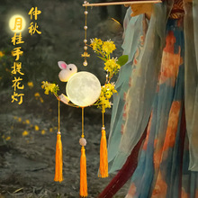 春节玉兔灯笼新年手工diy制作材料包儿童手提兔子花灯古风批发