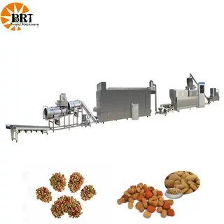 定制时产500kg宠物饲料粮食膨化机狗粮猴粮兔粮蚂蚁饲料生产线