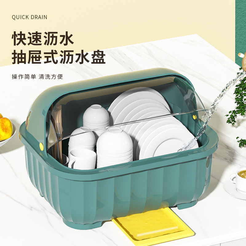 Kitchen Dish Storage Rack Plate Drain Rack For Bowls And Chopsticks Storage Box For Bowls Cutlery Box With Lid Cupboard