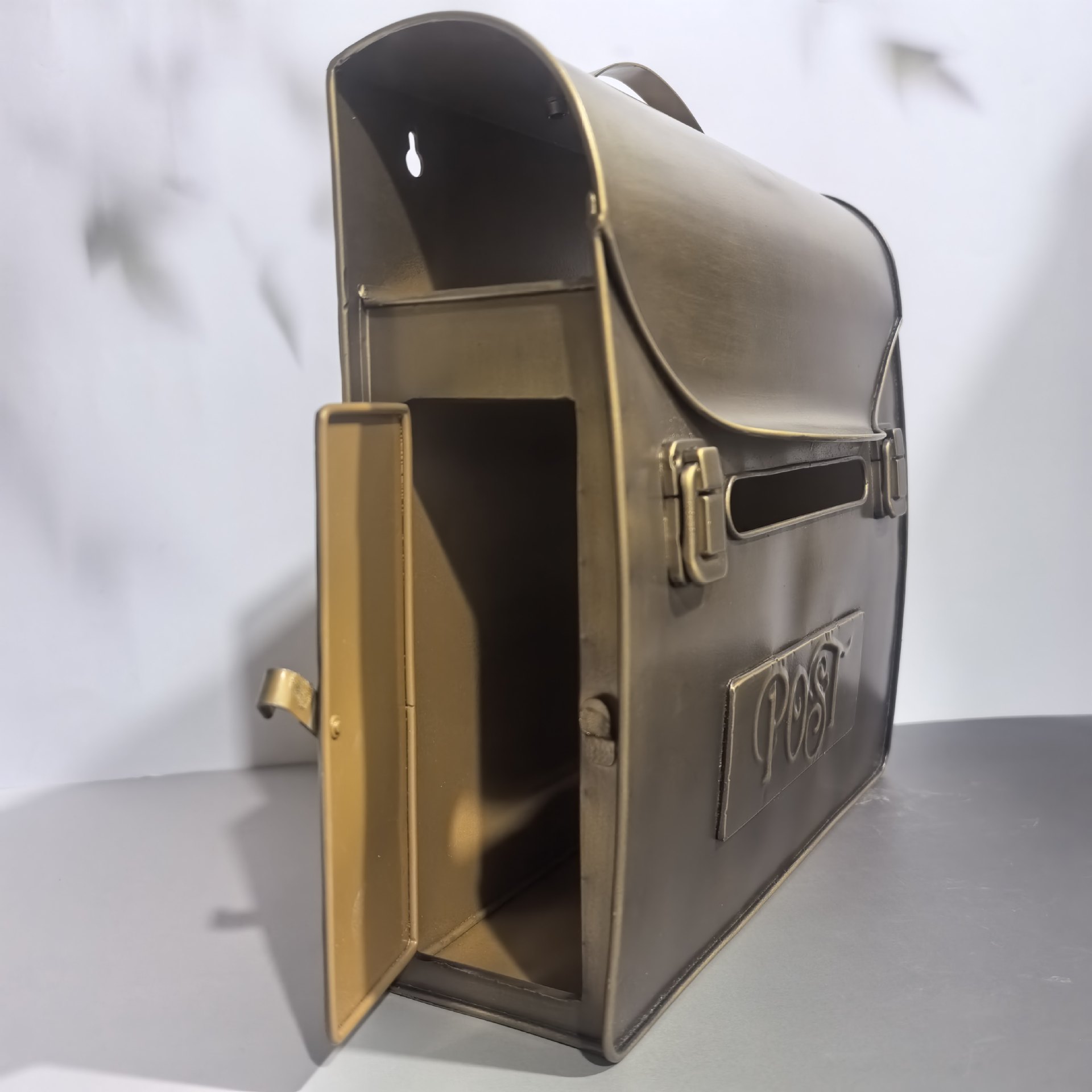 Почтовый ящик Honglu золотистый 35x35x12 см