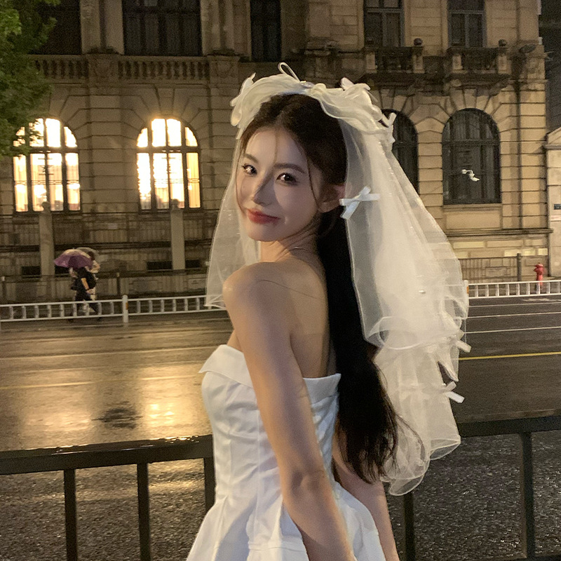 Vampiro de la novia Halloween fantasma de la novia velos de boda blanco y negro arco de la cabeza de la mujer