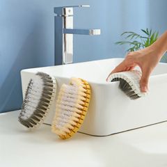 Household Countertop Cleaning Brush Bathtub Curved Soft Brush Cleaning Tool Mango Brush Tile Wall Brush Gadget