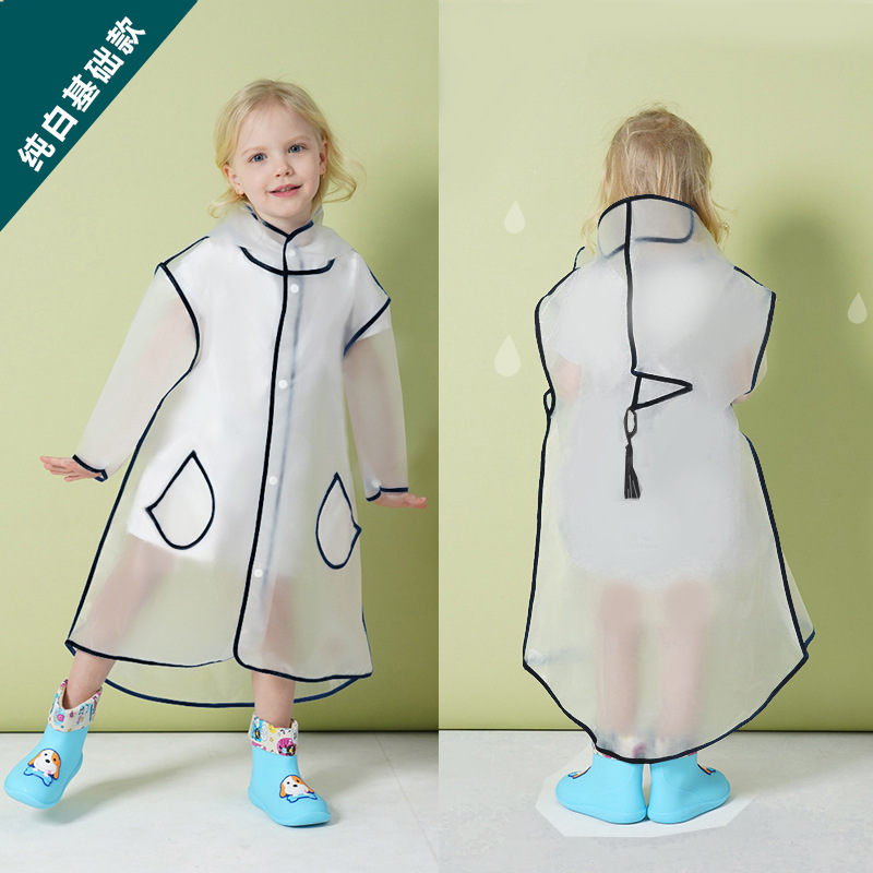Pequeño dinosaurio niños impermeable de dibujos animados kindergarten bebé Niños Estudiantes de la escuela primaria impermeable transparente niños y niñas al por mayor