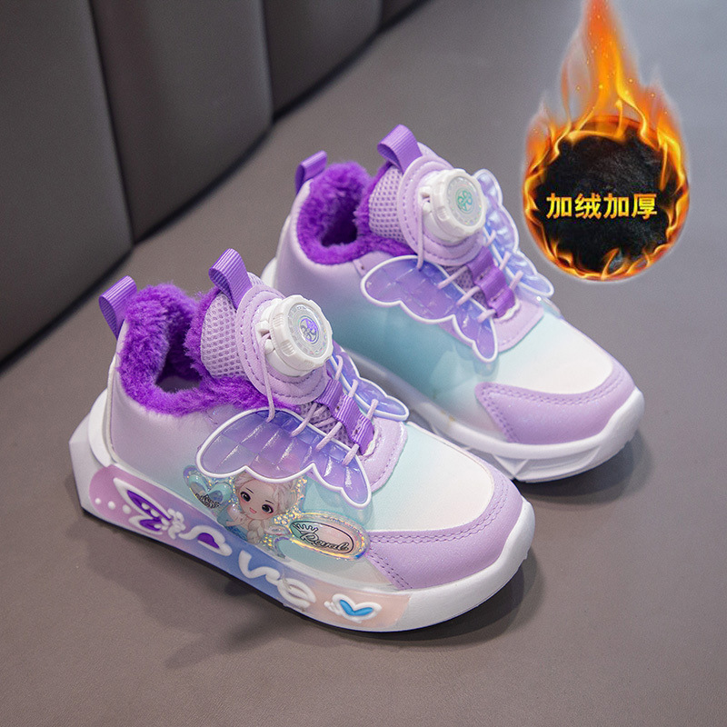 保暖儿童新款春秋公主鞋