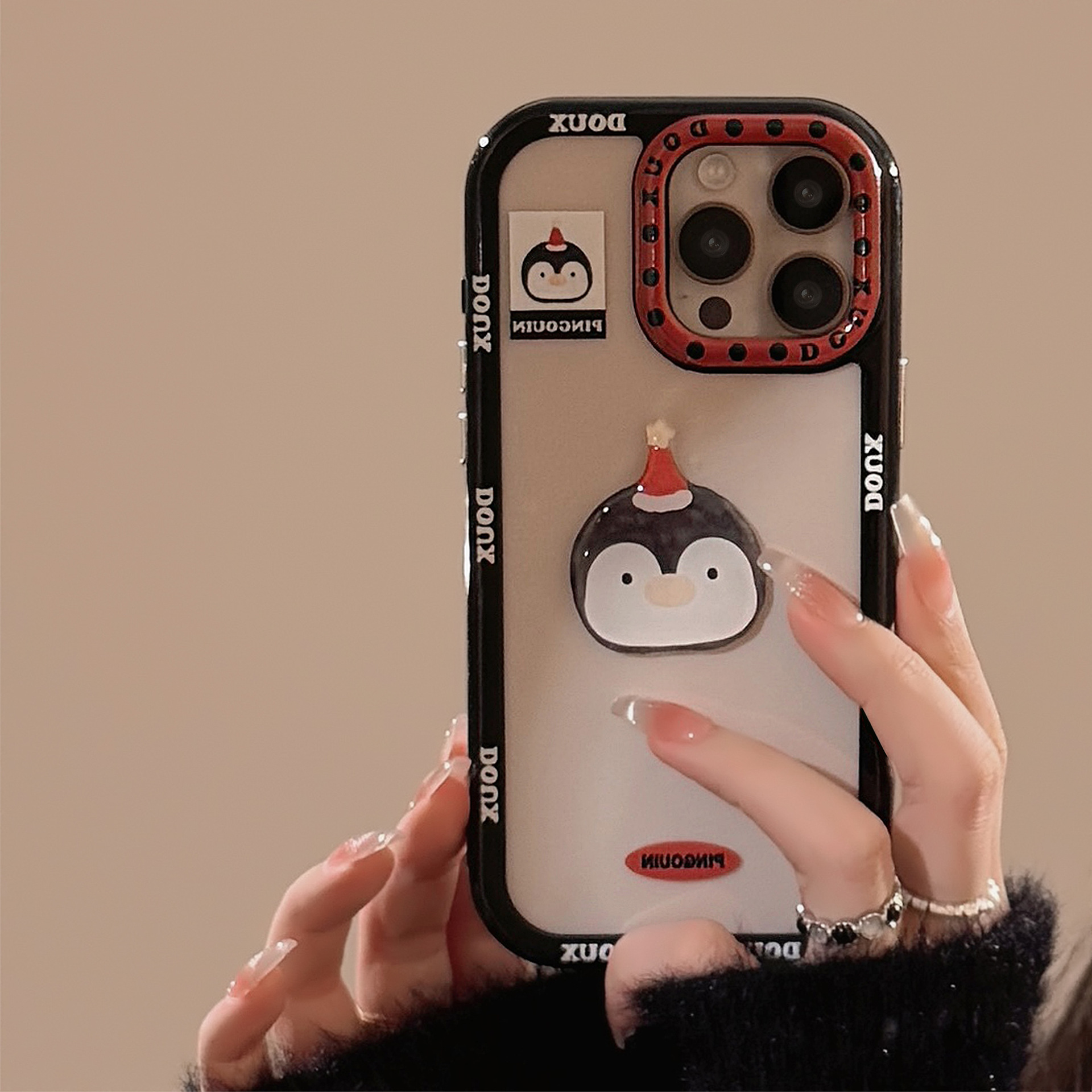 Funda para Teléfono iPhone 16 con Avatar de Animal Adorable, Compatible con Apple 15, 17 Pro Max, Acrílico 13