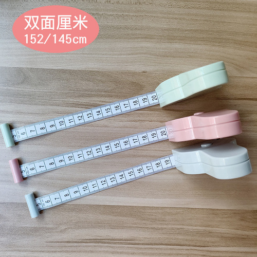 1.52m double-sided centimeter automatic measurement mini tape measure waist circumference soft tape bust measurement clothing tape manufacturer