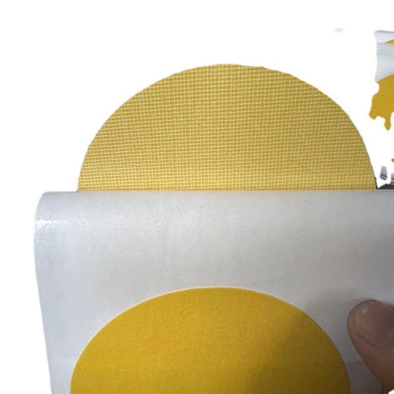 Malla de tela de fibra Cinta de doble cara Pegatina de alfombra Almohadilla de pie Malla fija Cinta de tela Circular transparente