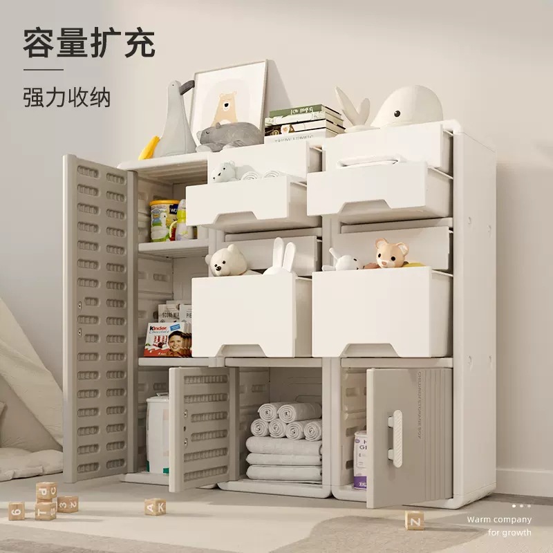 babyviva children's toy storage rack multi-layer household baby storage rack simple sorting box storage cabinet