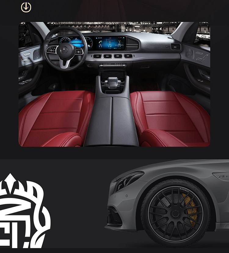 Suitable for Mercedes-Benz, Maybach, and Bmw Special Vehicles, Car Seat Cushions and Seat Covers, Full Surround, No Disassembly, Non-Damaging Installation, Original Car Color