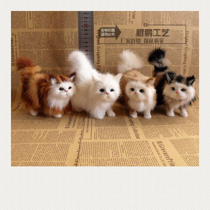Моделирование кошки моделирование кошки набор четыре набора кошек пять кошек трансграничные товары моделирование кошка животное кошка цветок кошка украшение подарок