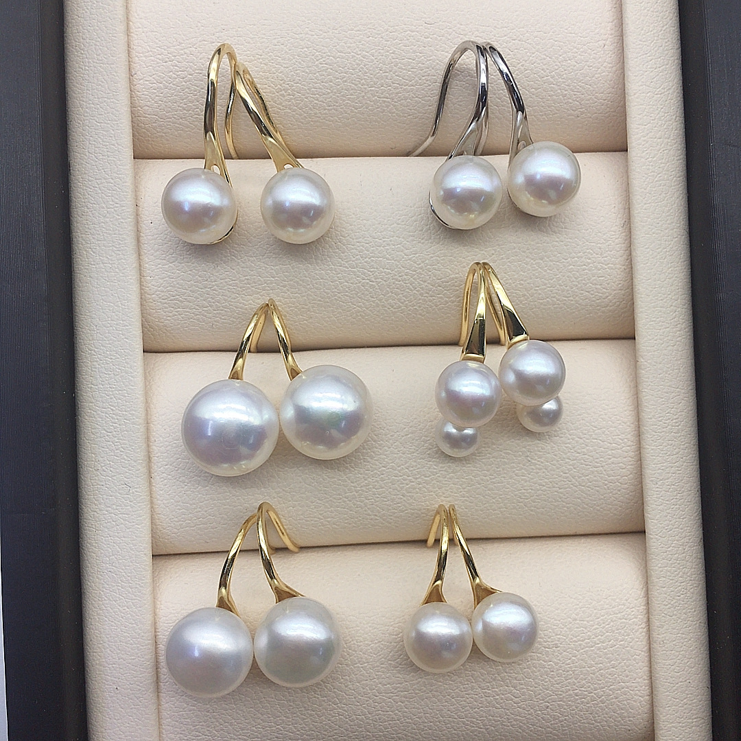 23g Weight 925 Sterling Silver Ear Needle Material Ear hook Classification 1 Pair Quantity Daily Occasion Freshwater Pearl Material Geometric Pattern Women's Gender Simple Style Style 1 Pair Freshwater Pearl Freshwater Pearl Earrings Geometric Ear Hook 无