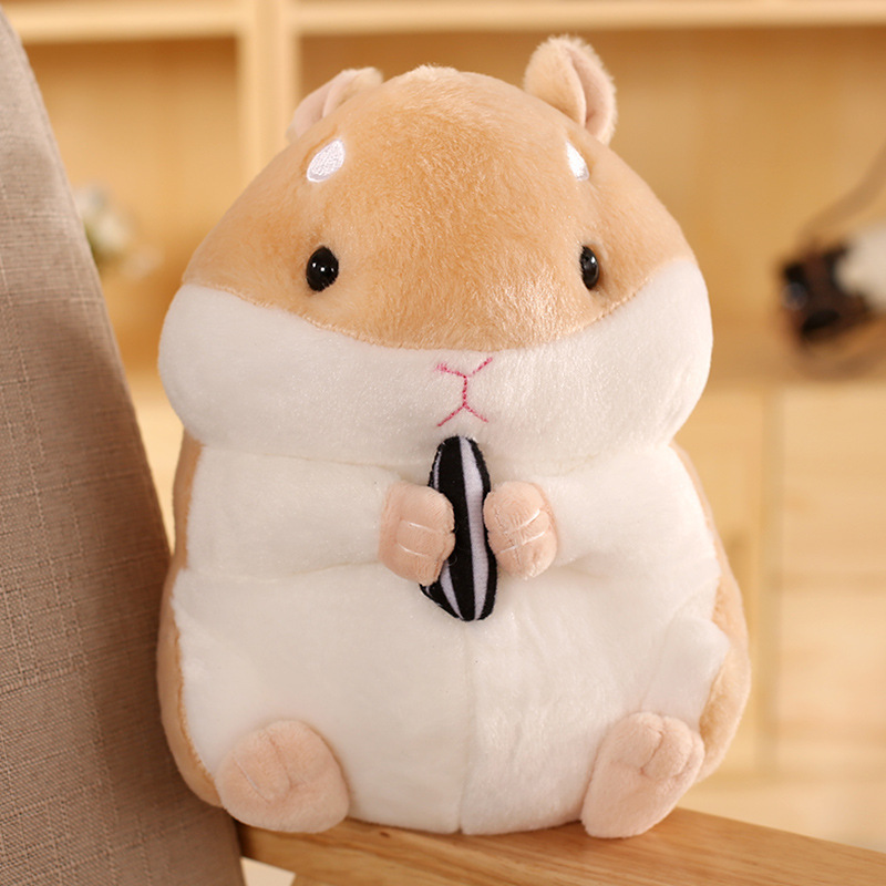 キュートでかわいいハムスターペンダント、ぬいぐるみ人形、メロンシードを抱くハムスター、動物人形、子供の誕生日プレゼント|undefined