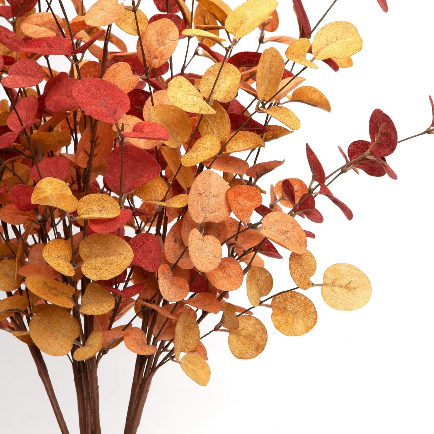 Artificial Eucalyptus Stem Autumn Decoration with Leaves 2