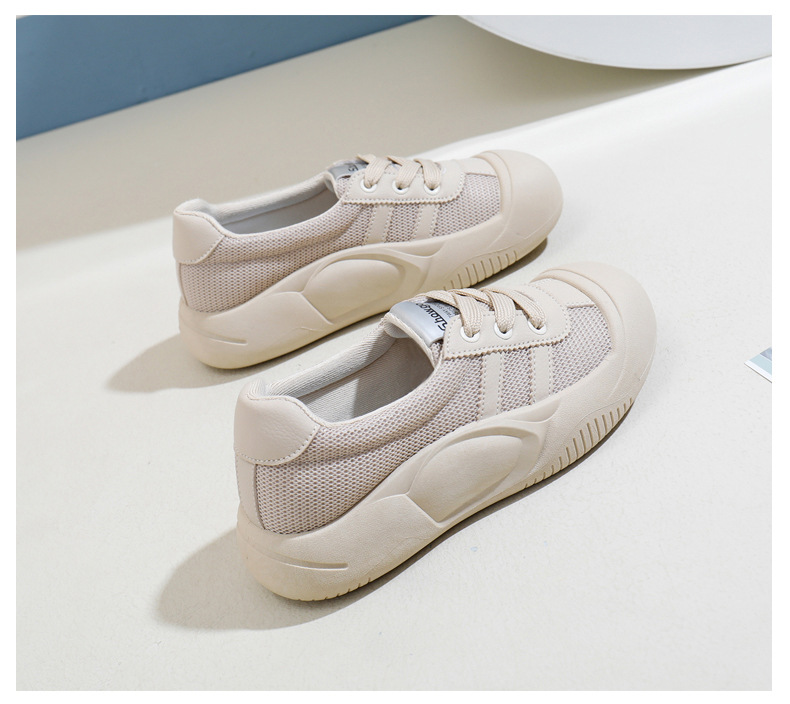 2024 verano nueva versión coreana ins blanco transpirable para mujeres, zapatos de tabla casuales de caña baja, zapatos de bizcocho de suela gruesa_voghion.com