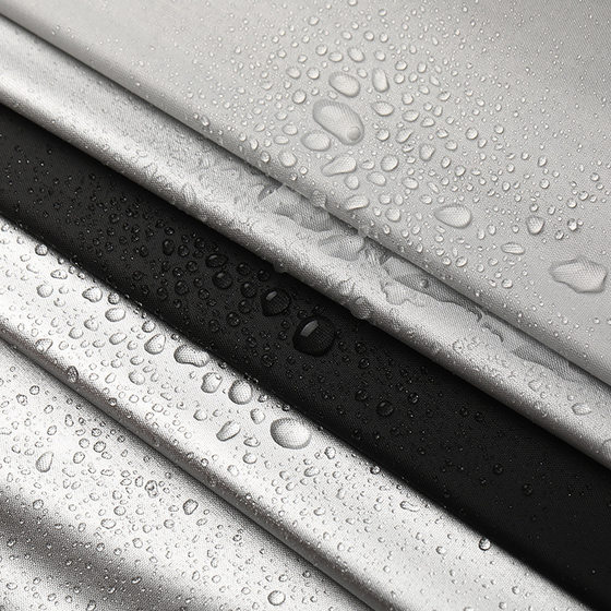 Processing polyester taffeta coated silver cloth tent canopy cloth rainproof silk waterproof cloth car cover sunshade waterproof silver coated cloth