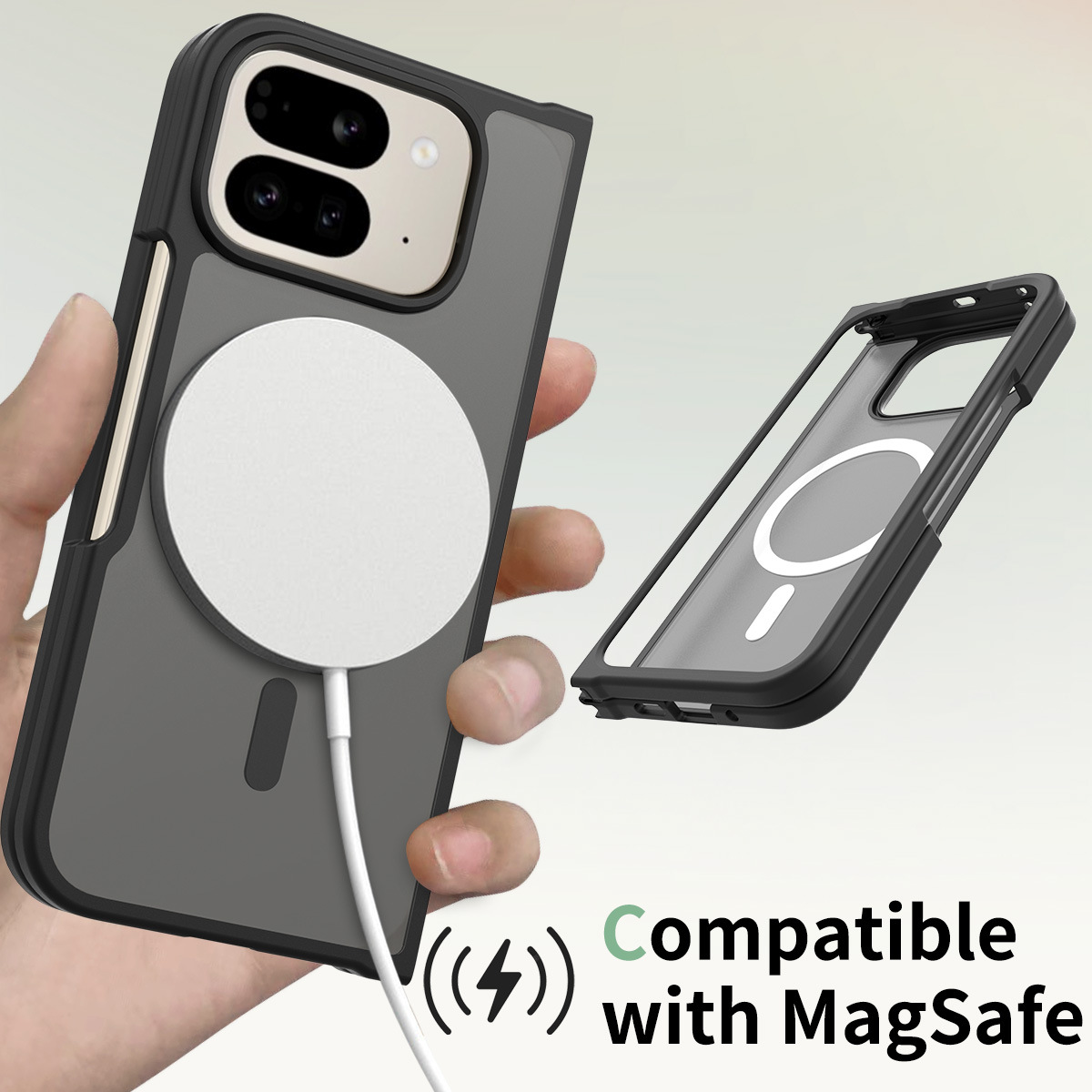 Amazon Google Pixel10pro plegable piel caja de teléfono celular absorción 9Pro xl plegable a la izquierda y a la izquierda caja anti-caída