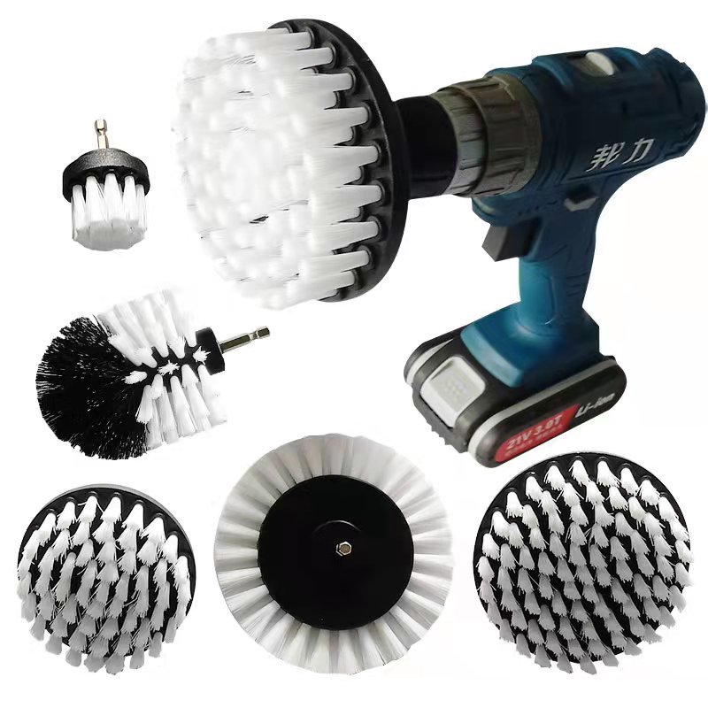 源头厂家亚马逊跨境新款电钻刷地板刷电钻工具配件瓷砖清洁刷