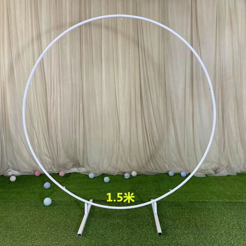 Anillo de hierro globo soporte de arco accesorios de boda al por mayor decoración de vestido de vacaciones al aire libre decoración de la boda suministros