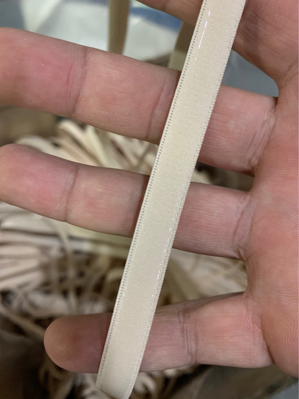 1CM织带滴0.8㎜硅胶防滑带松紧带服装婚纱运动服鞋辅料硅胶涂层带