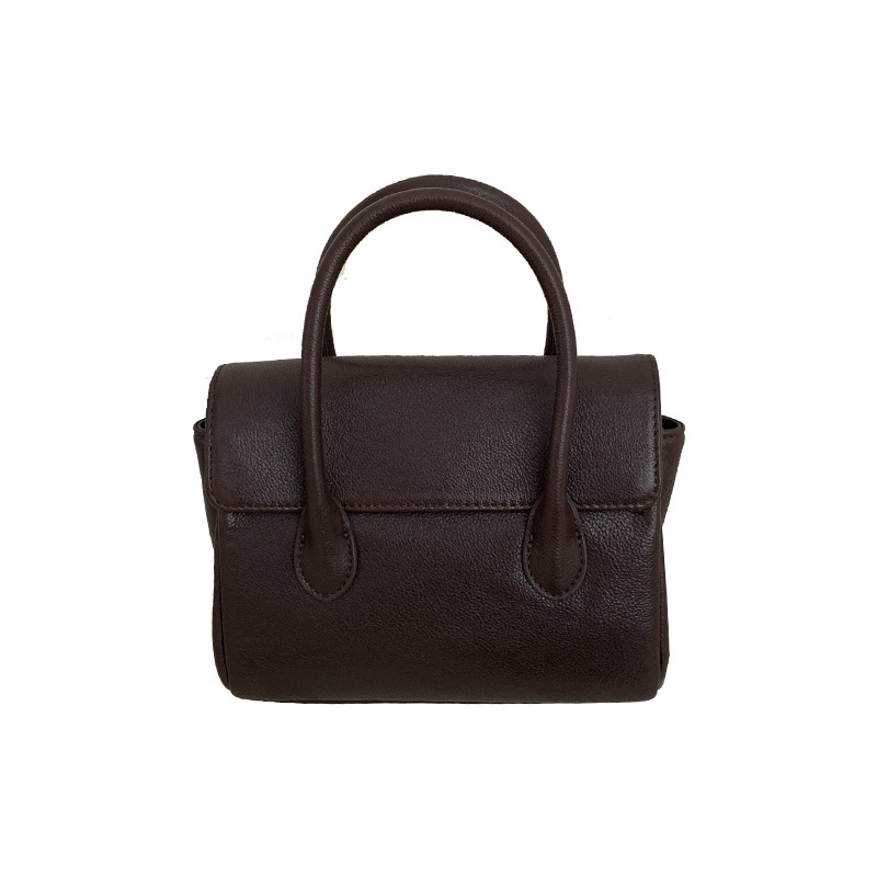 Top layer vegetable tanned cowhide mailman 2024 new vintage handbag shoulder leather small women's crossbody bag_voghion.com