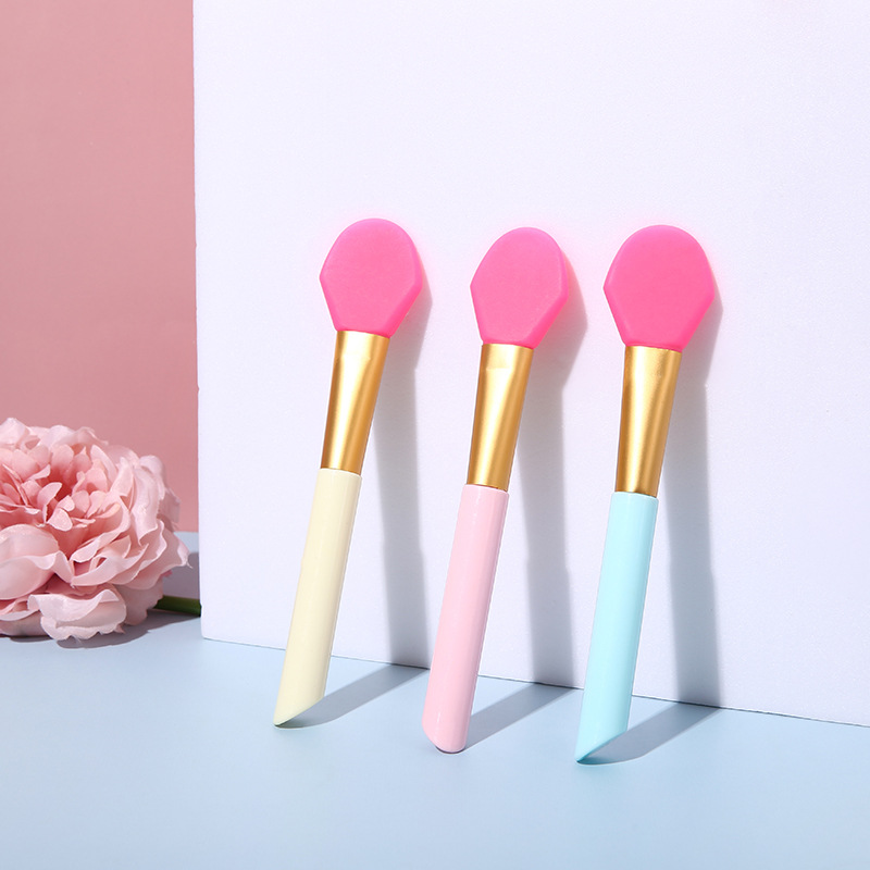Fabricantes al por mayor cepillo de máscara de silicona cepillo de máscara de maquillaje cepillo de maquillaje de silicona blando ajuste de máscara de varilla DIY herramientas de maquillaje