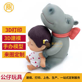 搪胶注塑pvc公仔女孩玩具盲盒摆件手办模型 恐龙公仔搪胶玩具公仔
