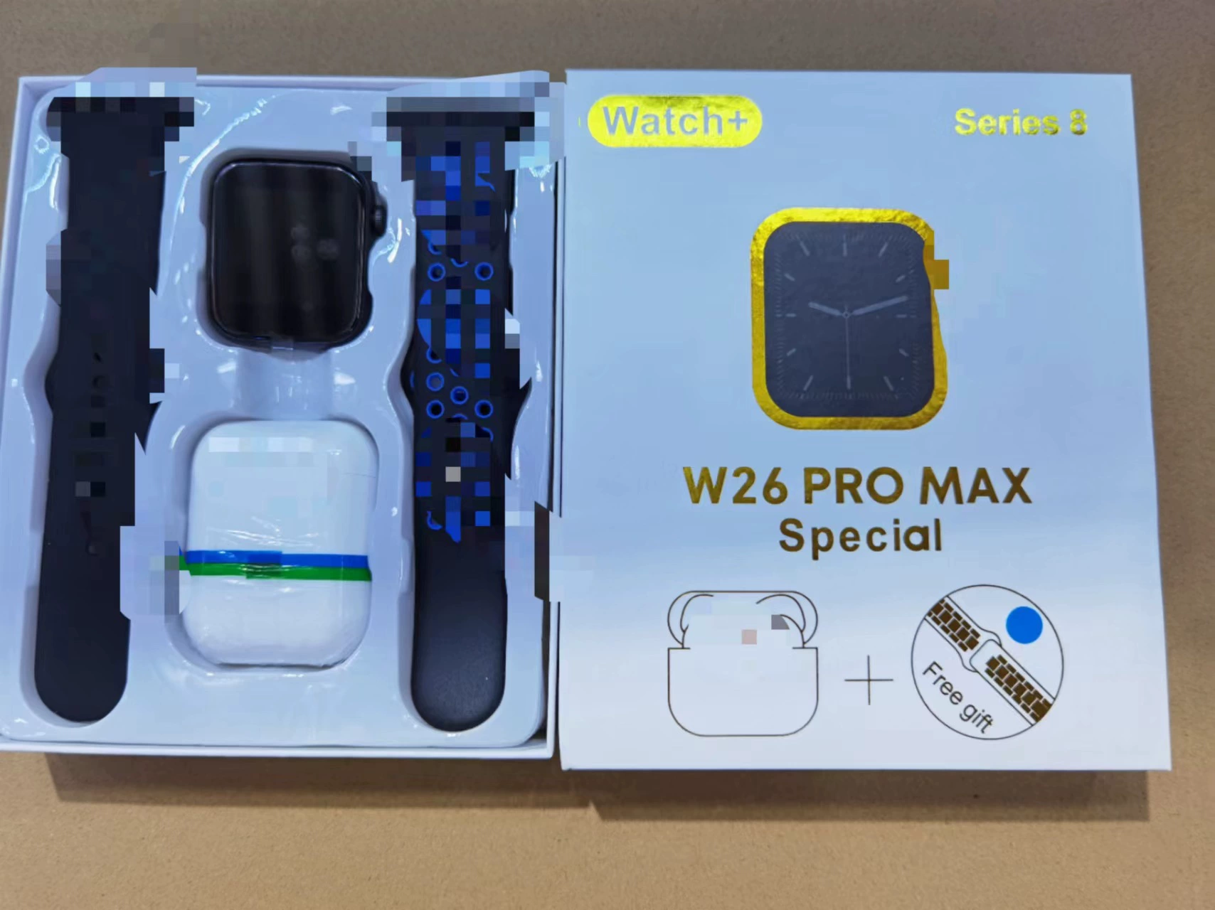Смарт‑часы W26Pro Max Ultra S8, с Bluetooth‑гарнитурой, спортивные функции, сменные ремешки
