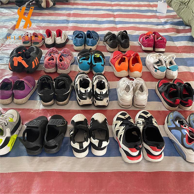 二手国际品牌男童鞋 春秋透气网面软底运动鞋 used branded shoes