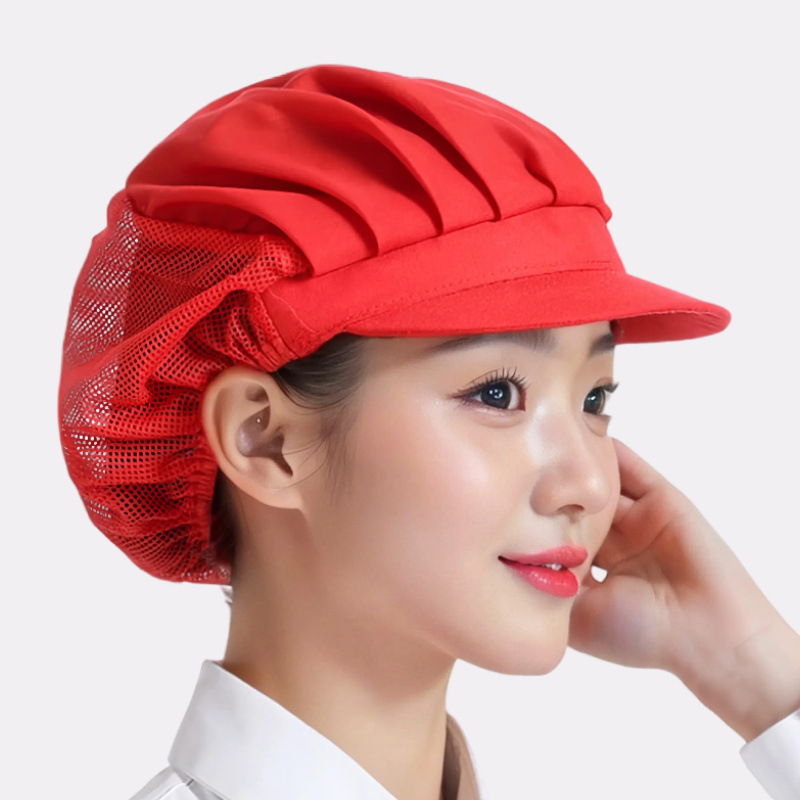 Sombrero de taller de alimentos respirable a prueba de humo de aceite sombrero de cocina sombrero de cocinera sombrero de cocinera sombrero de trabajo