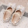 Children's footwear for princess girl's for leather shoes, crystal, soft sole, western style