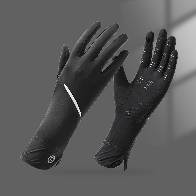 Guantes de protección solar de verano para mujeres anti-UV anti-deslizante delgado hielo al aire libre guantes de protección solar de hilo original image 16
