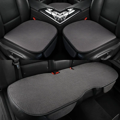 plush for winter, single piece for | Wool pad - pure-wool-three-piece-seat-cushion-set-gray