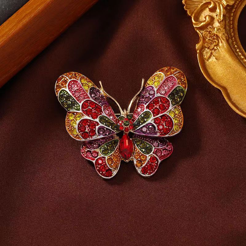 Glam Butterfly Alloy Inlay Rhinestones Unisex Brooches display picture 5