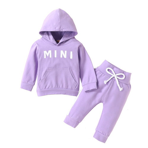  Cross-border New MINI Element Long-sleeve Sweatshirt and Pants Sports Fashion Style Two-Piece Hat Set