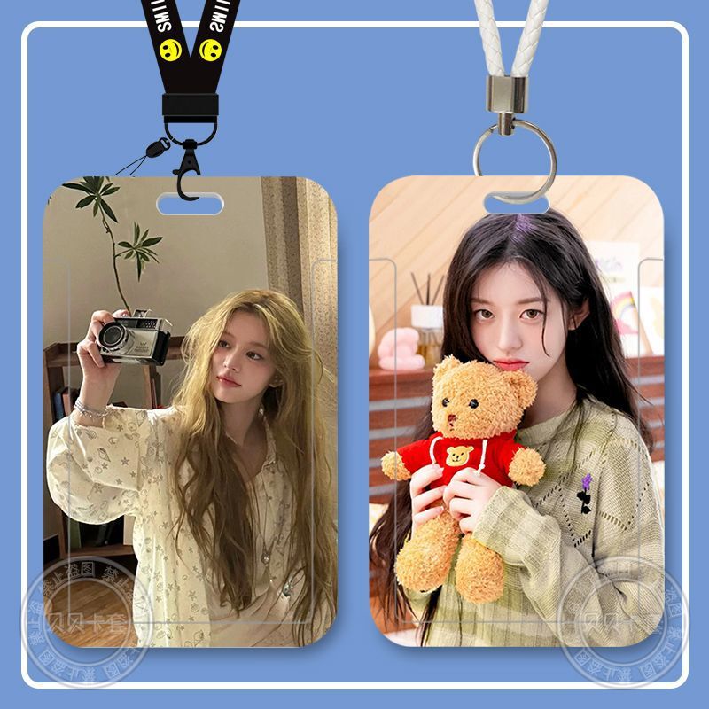 Minju from the Drama "Illit" Student Slider Meal Card Bus Card Id Protective Cover Access Control Campus Card