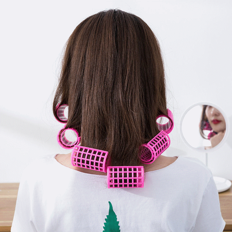 Old-fashioned hair curling barrel inner buckle curling artifact does not hurt hair curling tools perm bar plastic reel mother curling iron