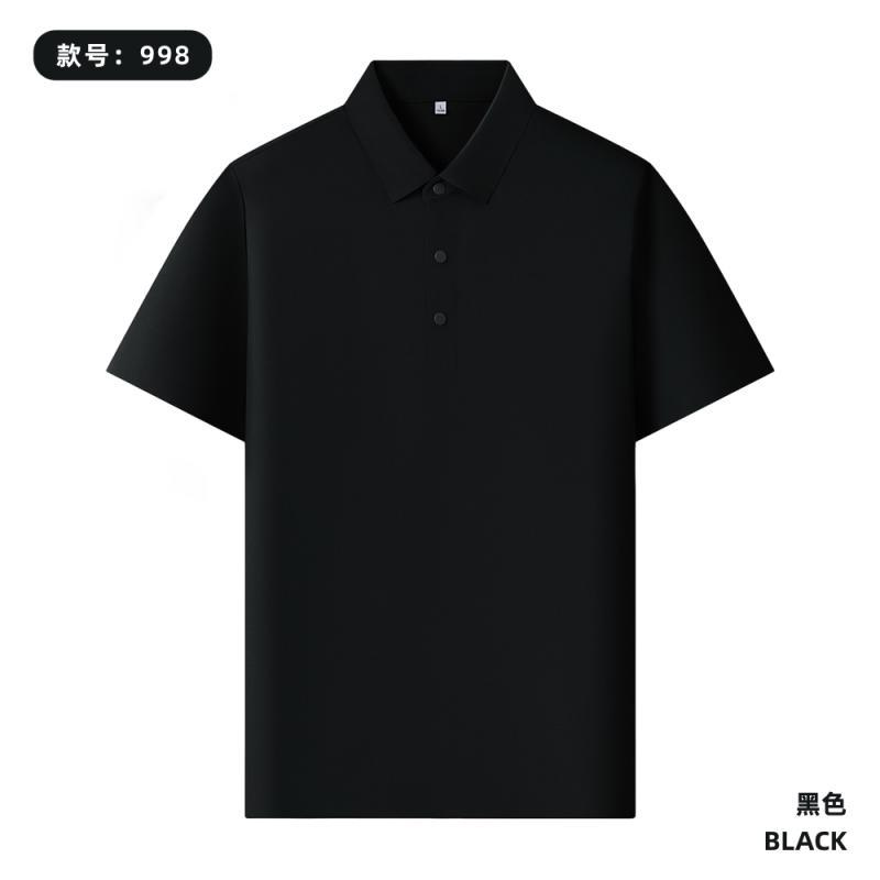190 gramos de camisa polo sin costuras de Waffle personalizada LOGO uniforme de oficina de empleados impresión de bordado