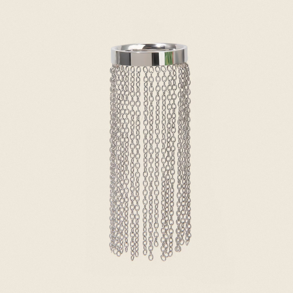 elegant design fashionable ring stainless steel with tassels