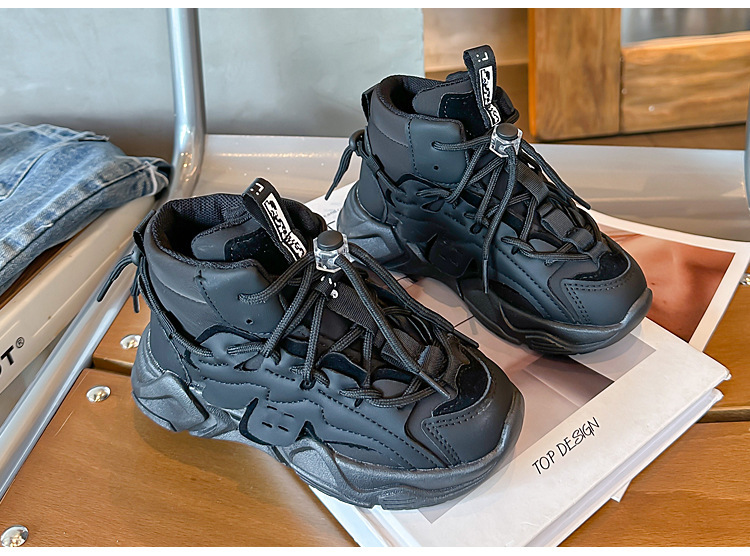 Neue kinder high top sport schuhe in kinder casual laufschuhe nicht-slip papa schuhe mode einzelnen schuhe_voghion.com