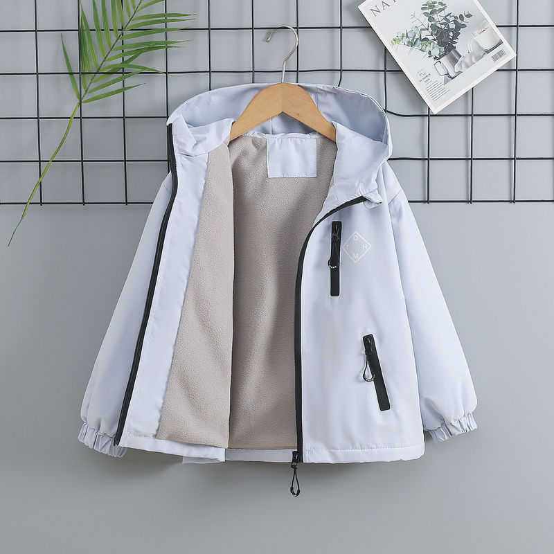 Boys' new autumn fleece jacket, children's new fashion windbreaker, spring and autumn jacket, girls' autumn and winter waterproof coat Boys' new autumn fleece jacket, children's new fashion windbreaker, spring and autumn jacket, girls' autumn and winter waterproof coat