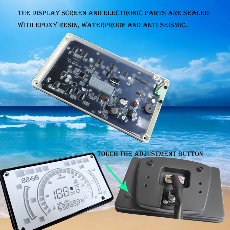 New Model Speedometer Suitable for Southeast Asia, Compatible with Honda Ex5 Dream Modified Large Flat Electronic Digital Instrument, Waterproof