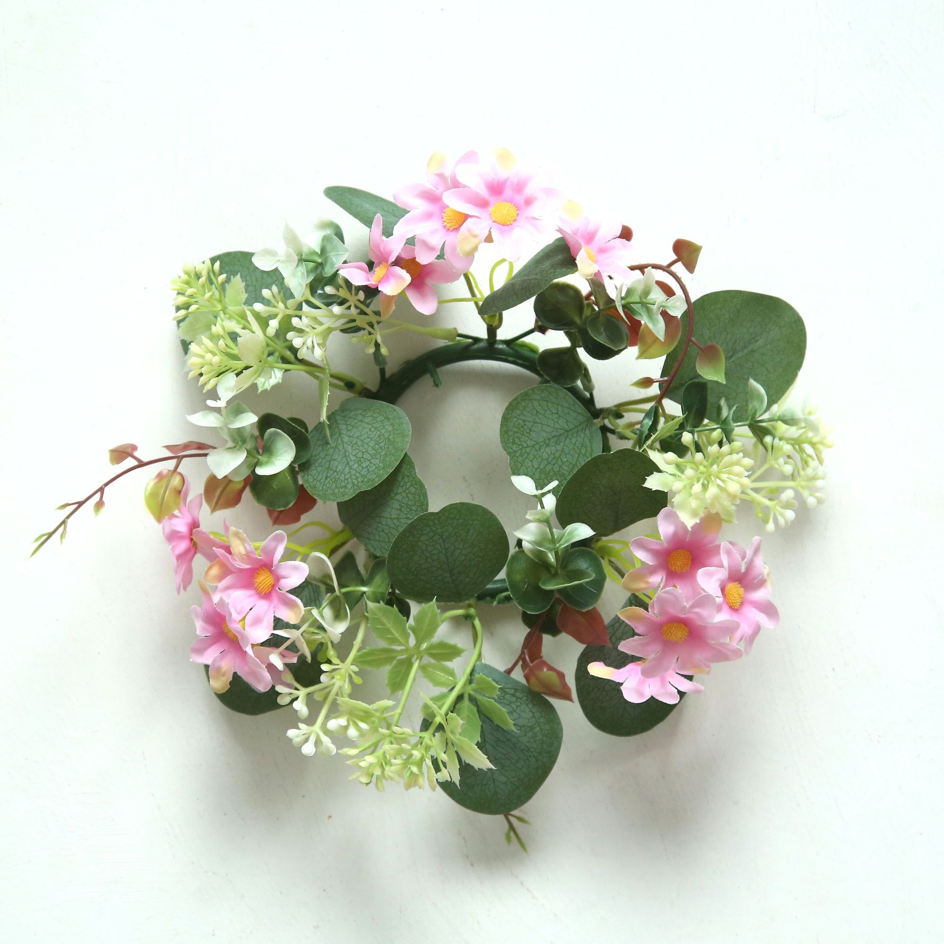 Selección estricta de estilo europeo simulación de guirlandas de cerillas de mesa atmósfera de alto nivel guirlandas de velas decoración de flores de fiesta